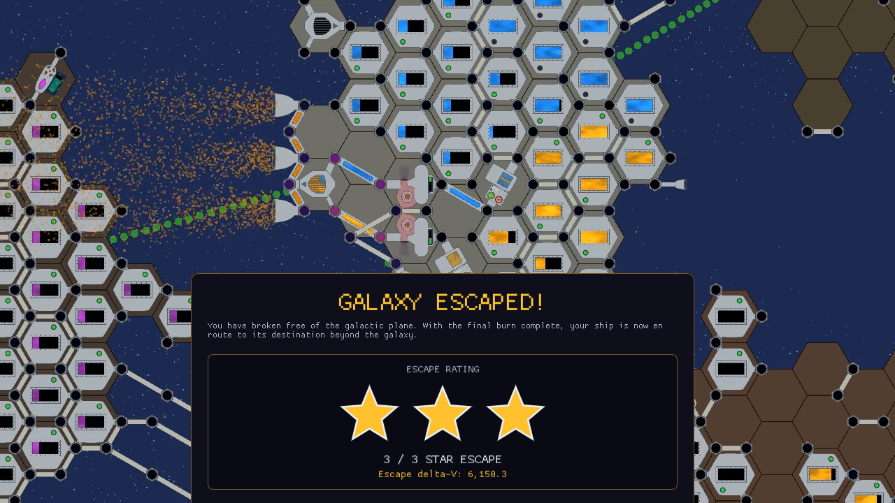 Feature image showing a Rocket Plumber ship and part of the win screen